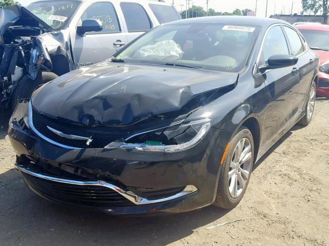 1C3CCCAB3FN738901 - 2015 CHRYSLER 200 LIMITE BLACK photo 2