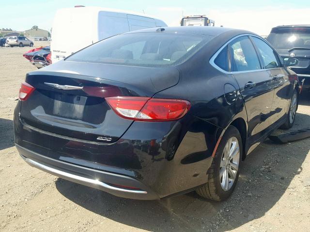 1C3CCCAB3FN738901 - 2015 CHRYSLER 200 LIMITE BLACK photo 4