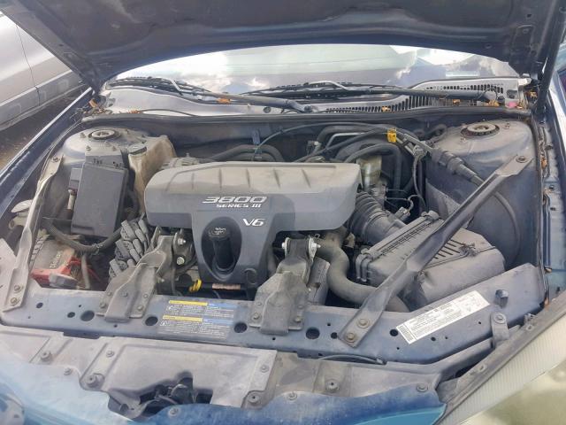 2G2WP522051277233 - 2005 PONTIAC GRAND PRIX BLUE photo 7