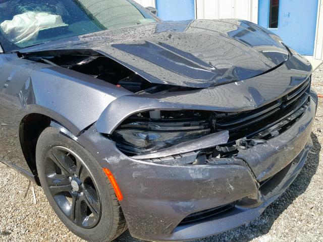 2C3CDXBG6JH206462 - 2018 DODGE CHARGER SX GRAY photo 9