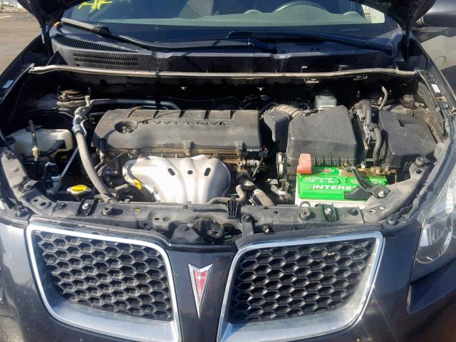 5Y2SM670X9Z466274 - 2009 PONTIAC VIBE BLACK photo 7