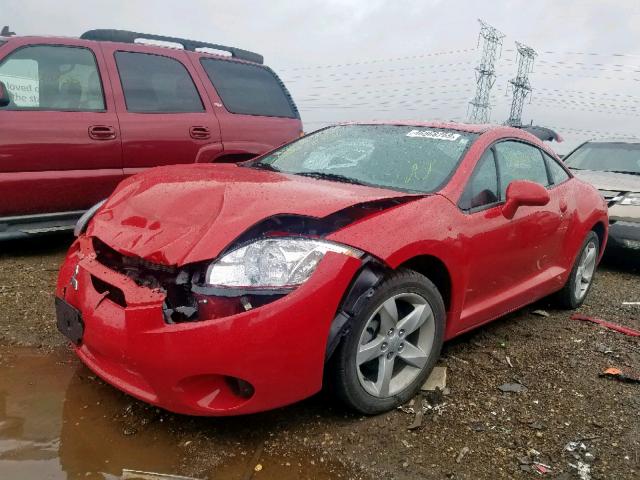 4A3AK24FX7E067546 - 2007 MITSUBISHI ECLIPSE GS RED photo 2