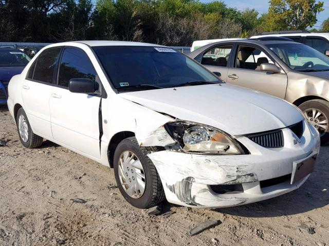 JA3AJ26E54U065777 - 2004 MITSUBISHI LANCER ES WHITE photo 1