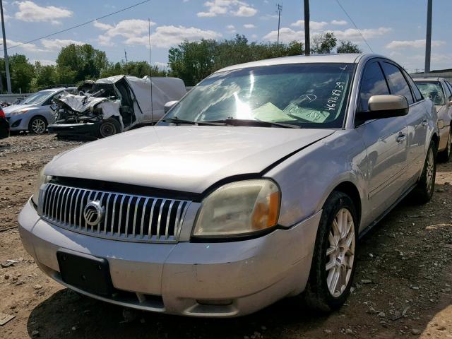 1MEFM42155G614079 - 2005 MERCURY MONTEGO PR SILVER photo 2