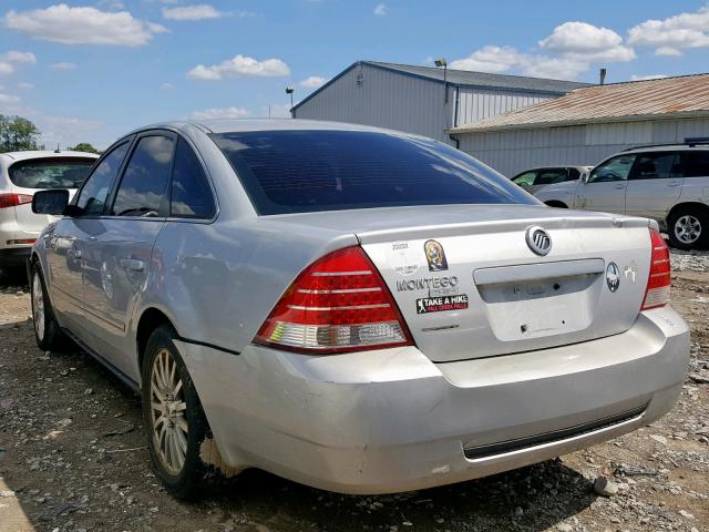 1MEFM42155G614079 - 2005 MERCURY MONTEGO PR SILVER photo 3