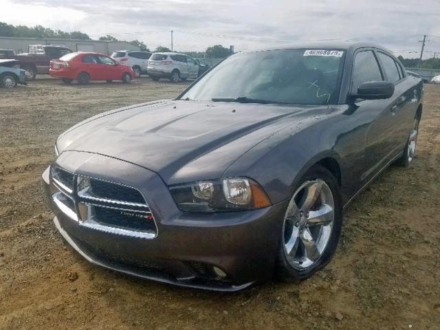 2C3CDXHG5EH363350 - 2014 DODGE CHARGER SX CHARCOAL photo 2