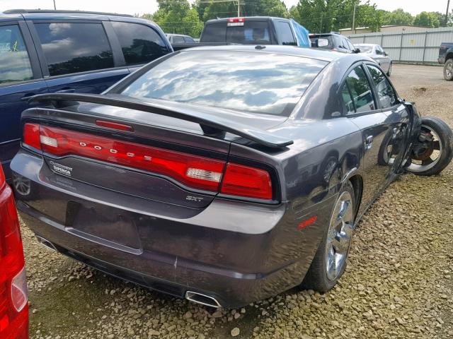 2C3CDXHG5EH363350 - 2014 DODGE CHARGER SX CHARCOAL photo 4