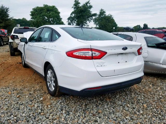 3FA6P0G7XFR229518 - 2015 FORD FUSION S WHITE photo 3