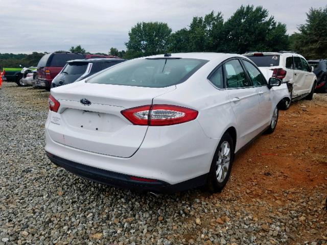 3FA6P0G7XFR229518 - 2015 FORD FUSION S WHITE photo 4