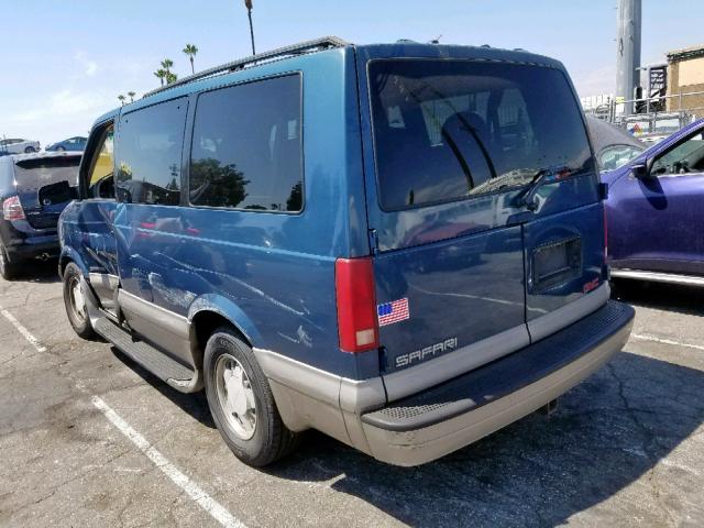 1GKDM19W51B504038 - 2001 GMC SAFARI XT BLUE photo 3