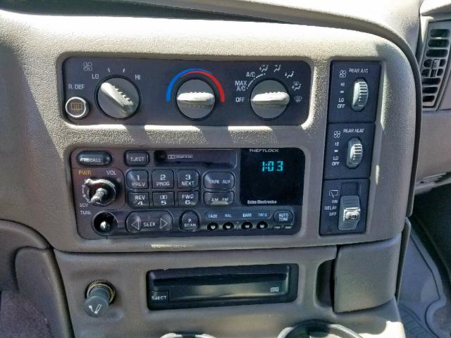 1GKDM19W51B504038 - 2001 GMC SAFARI XT BLUE photo 9