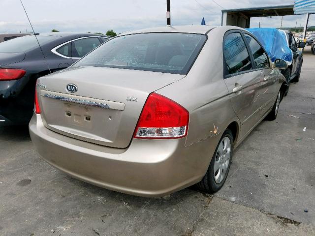 KNAFE121175403602 - 2007 KIA SPECTRA EX GOLD photo 4