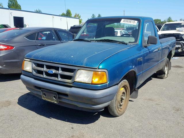 1FTCR10A5RUC88895 - 1994 FORD RANGER GREEN photo 2