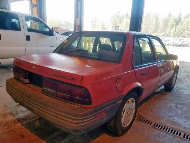 1G1JC5444R7221152 - 1994 CHEVROLET CAVALIER V RED photo 4