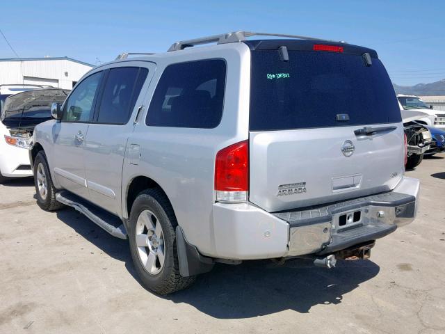 5N1AA08B24N729774 - 2004 NISSAN ARMADA SE GRAY photo 3