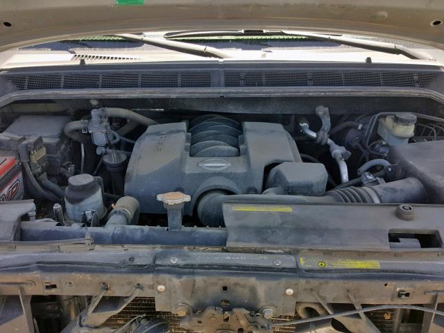 5N1AA08B24N729774 - 2004 NISSAN ARMADA SE GRAY photo 7