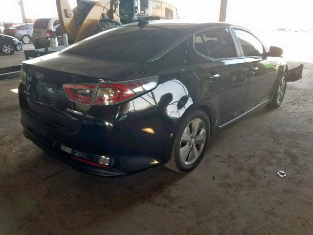 KNAGN4AD1F5088753 - 2015 KIA OPTIMA HYB BLACK photo 4