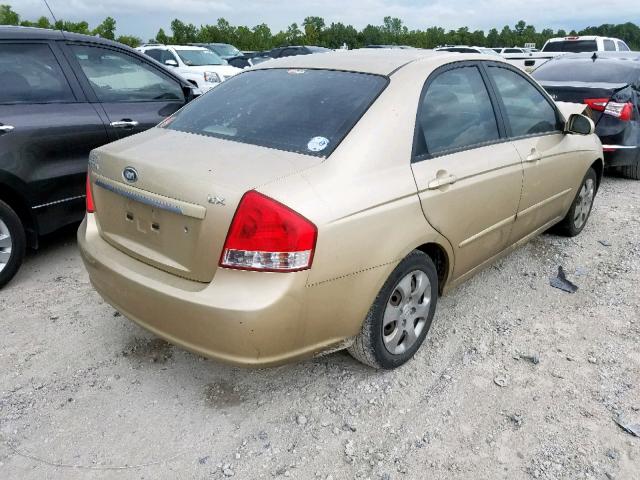 KNAFE221295656288 - 2009 KIA SPECTRA EX GOLD photo 4