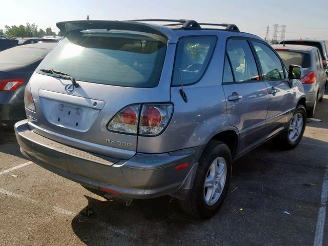 JTJGF10U810100514 - 2001 LEXUS RX 300 GRAY photo 4