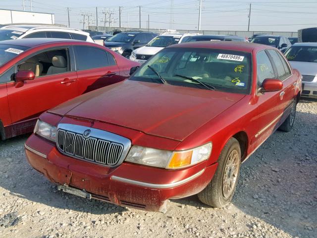 2MEFM74WXXX640197 - 1999 MERCURY GRAND MARQ RED photo 2