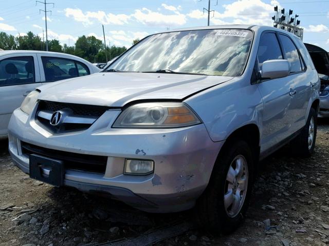 2HNYD182X6H537864 - 2006 ACURA MDX GRAY photo 2