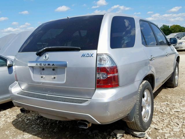 2HNYD182X6H537864 - 2006 ACURA MDX GRAY photo 4