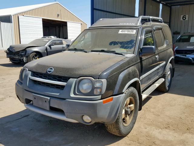 5N1ED28Y14C676411 - 2004 NISSAN XTERRA XE BLACK photo 2