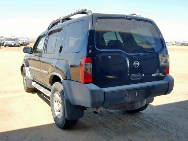 5N1ED28Y14C676411 - 2004 NISSAN XTERRA XE BLACK photo 3