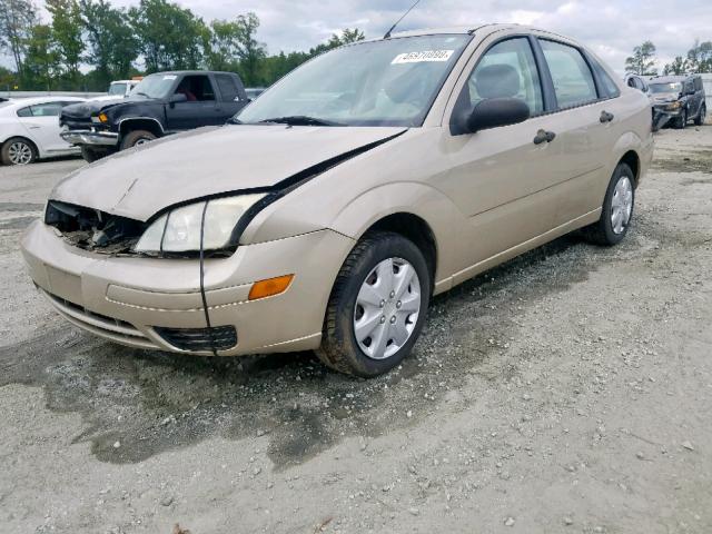 1FAFP34N47W264543 - 2007 FORD FOCUS ZX4 GOLD photo 2