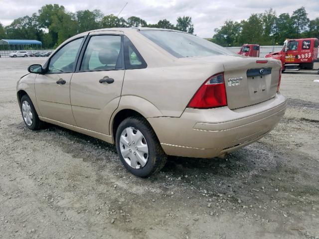 1FAFP34N47W264543 - 2007 FORD FOCUS ZX4 GOLD photo 3