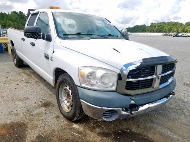 3D7KR28A97G828017 - 2007 DODGE RAM 2500 S WHITE photo 1