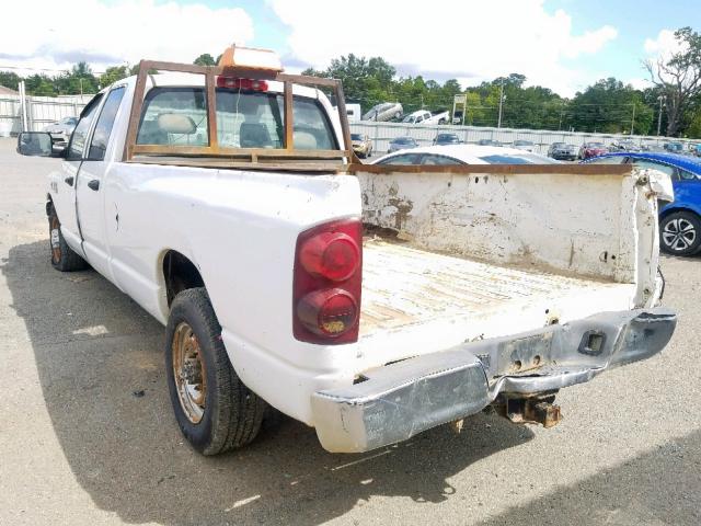 3D7KR28A97G828017 - 2007 DODGE RAM 2500 S თეთრი ფოტო 4