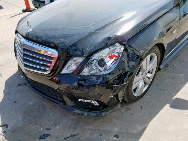 WDDHF2EB2BA456950 - 2011 MERCEDES-BENZ E 350 BLUE BLACK photo 9