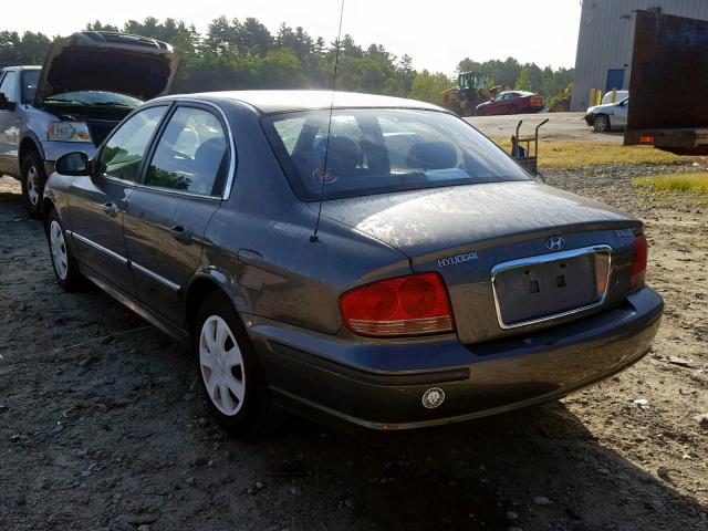 KMHWF25S64A950860 - 2004 HYUNDAI SONATA GL GRAY photo 3