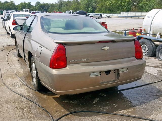 2G1WM15K269160094 - 2006 CHEVROLET MONTE CARL ყავისფერი ფოტო 3