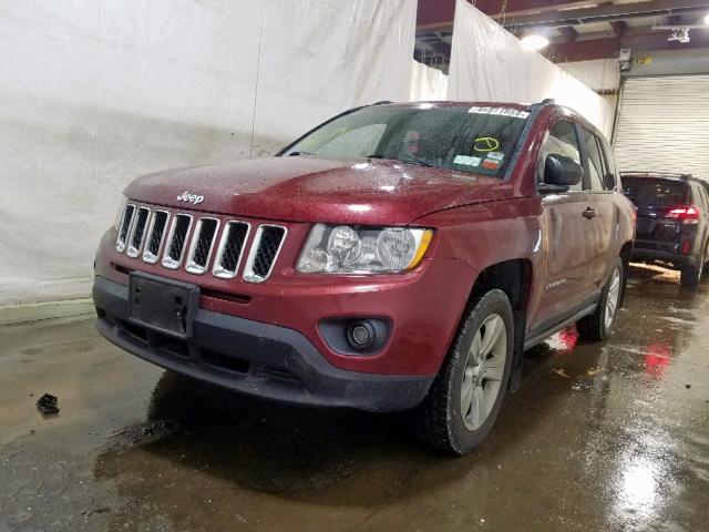 1J4NF1FB9BD191295 - 2011 JEEP COMPASS SP RED photo 2