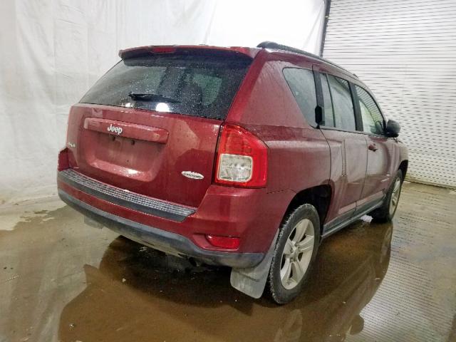 1J4NF1FB9BD191295 - 2011 JEEP COMPASS SP RED photo 4