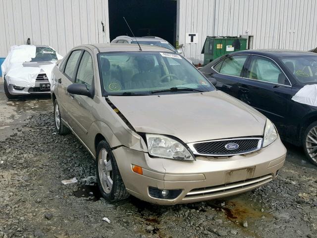 1FAHP34N77W304817 - 2007 FORD FOCUS ZX4 BEIGE photo 1