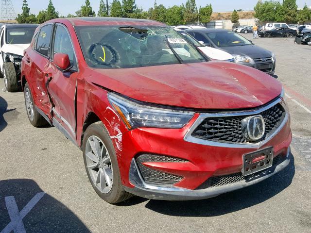 5J8TC2H50KL001913 - 2019 ACURA RDX BURGUNDY photo 1