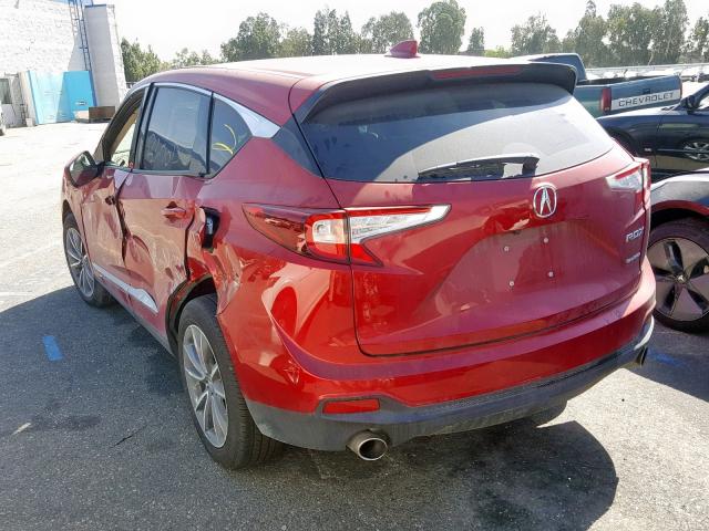 5J8TC2H50KL001913 - 2019 ACURA RDX BURGUNDY photo 3