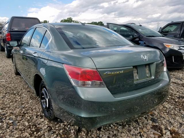 1HGCP368X8A073889 - 2008 HONDA ACCORD EXL GREEN photo 3