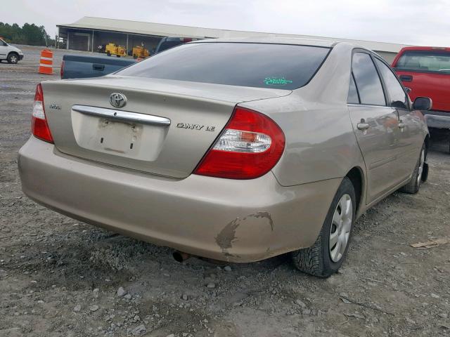 4T1BE32K23U676131 - 2003 TOYOTA CAMRY LE GOLD photo 4