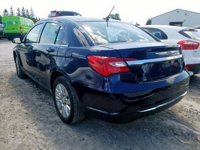 1C3CCBAB1DN634320 - 2013 CHRYSLER 200 LX BLUE photo 3