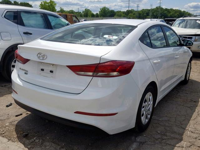 5NPD74LF4JH350921 - 2018 HYUNDAI ELANTRA SE WHITE photo 4