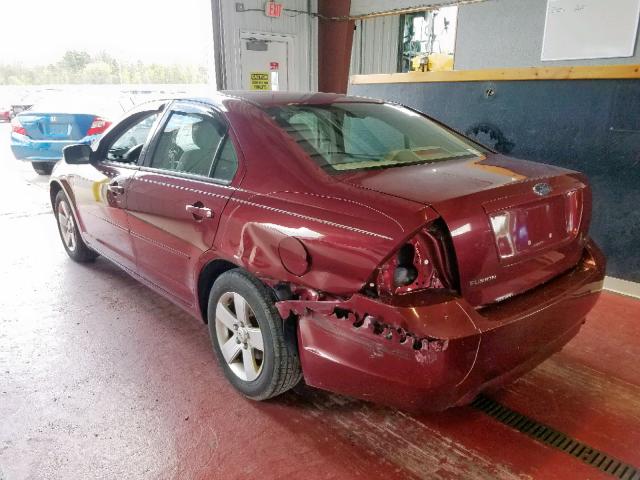 3FAHP07167R124707 - 2007 FORD FUSION SE RED photo 3