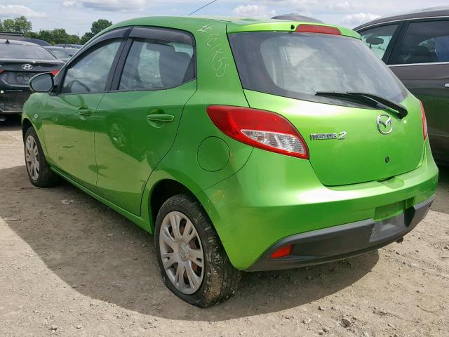 JM1DE1KY3D0165963 - 2013 MAZDA MAZDA2 GREEN photo 3