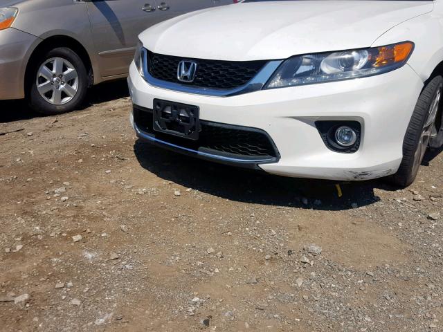 1HGCT2B84EA005059 - 2014 HONDA ACCORD EXL WHITE photo 9