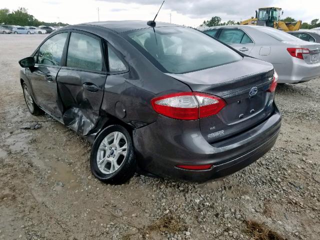 3FADP4BJ7HM110245 - 2017 FORD FIESTA SE GRAY photo 3