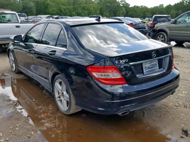 WDDGF56XX8F145589 - 2008 MERCEDES-BENZ C 350 BLACK photo 3