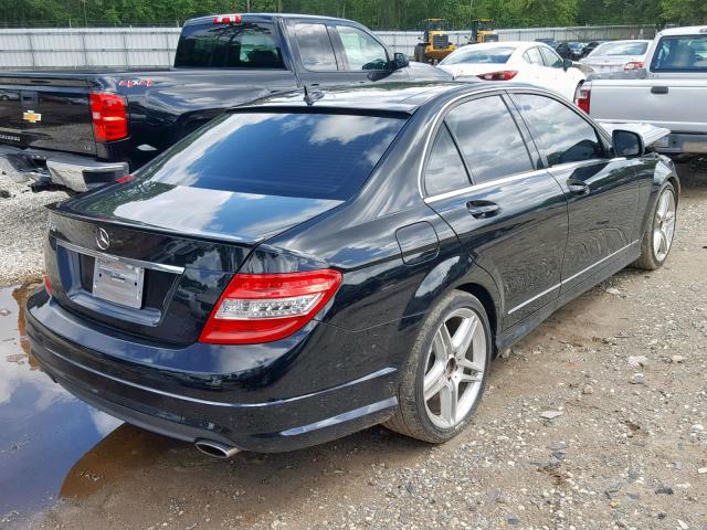 WDDGF56XX8F145589 - 2008 MERCEDES-BENZ C 350 BLACK photo 4